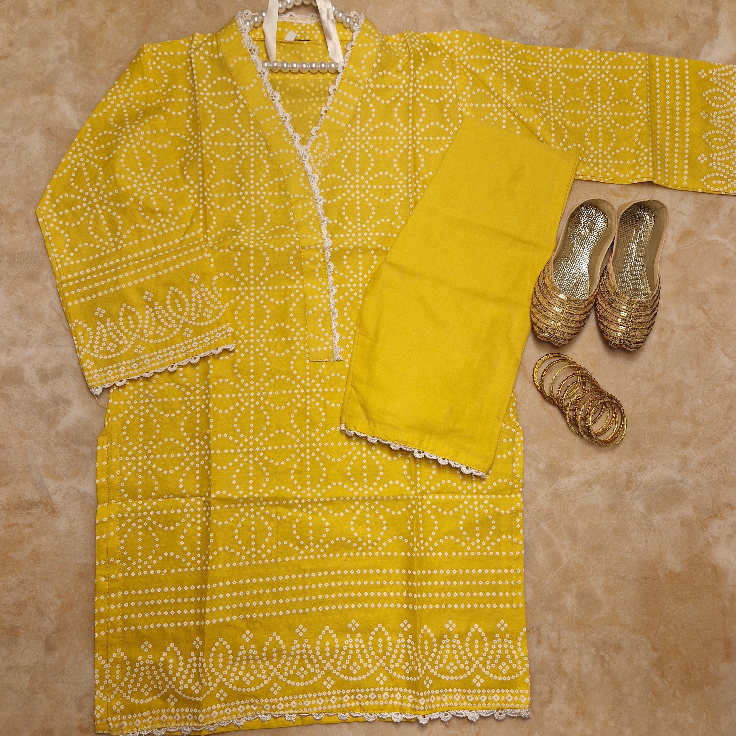 Chunri yellow (7-11 yrs)