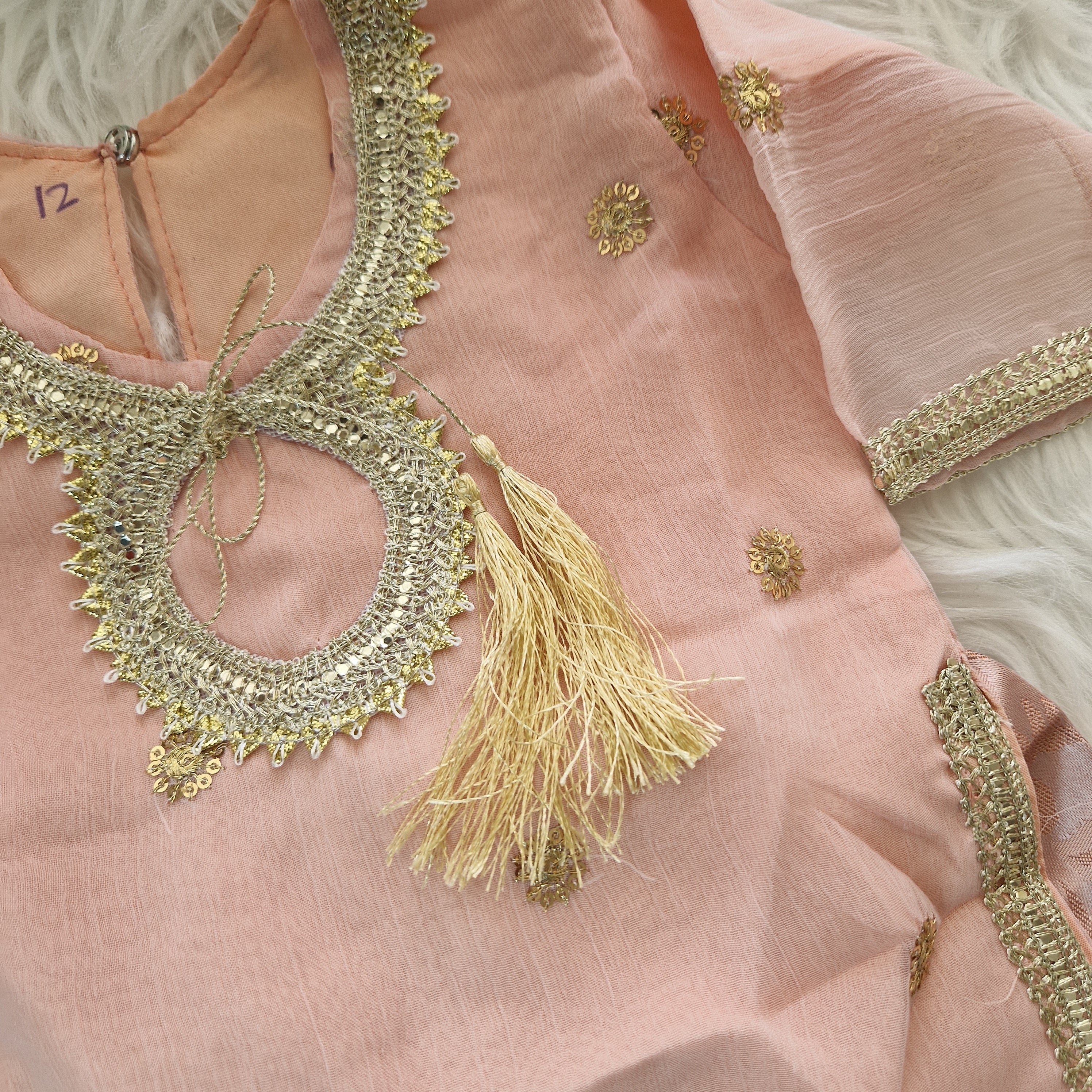 Pink lengha / gharara(0-3 months to adult xl)