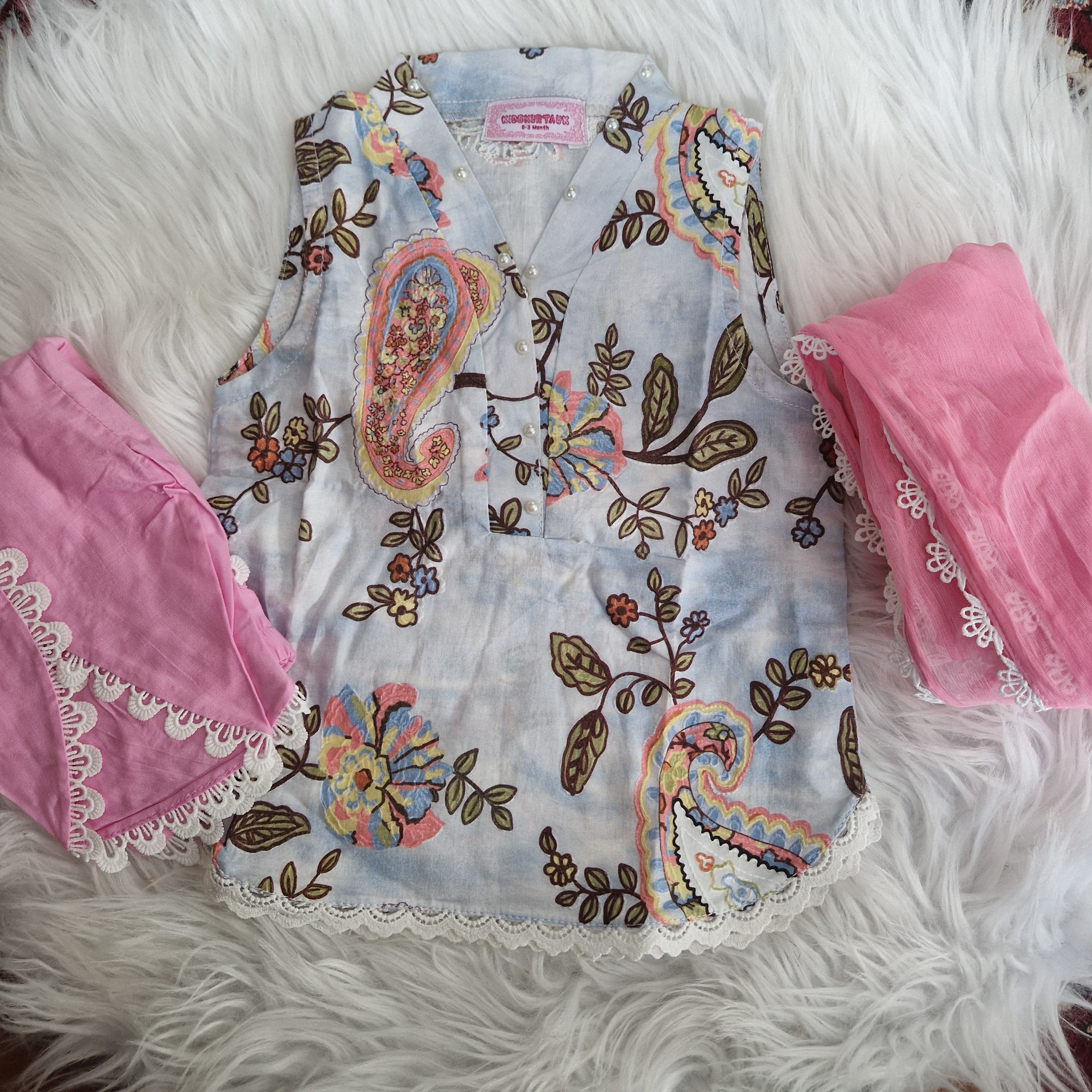 Paisley print tulip- mother daughter (0-3 years and Adult xs-xl)