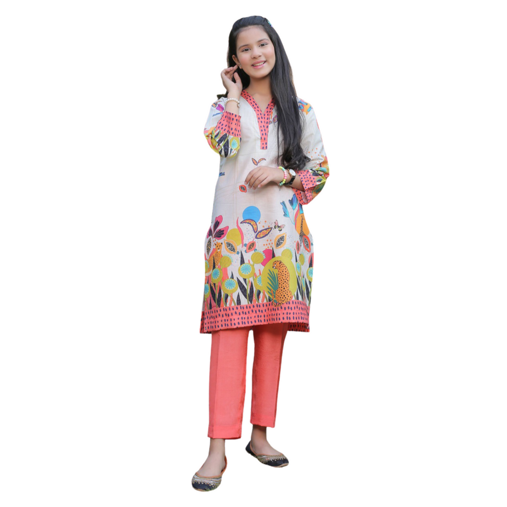 Waniya 2 piece white pink (adult medium and large)
