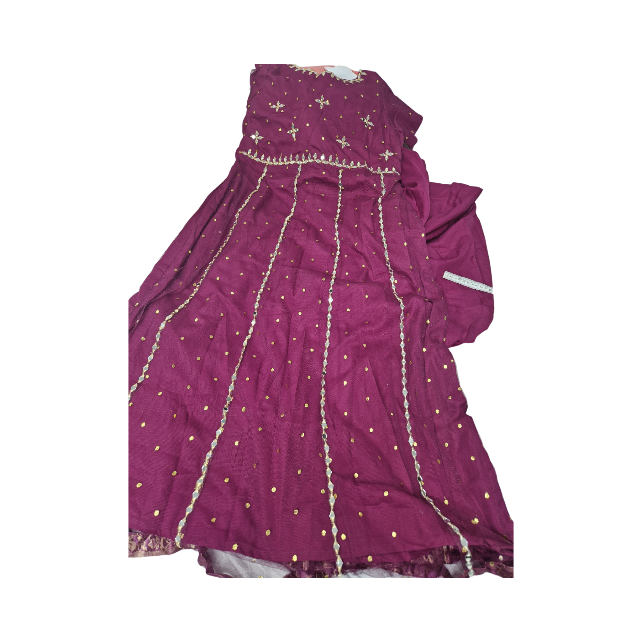 Plum Gharara with Matching Mum Maxi and Matching Boys