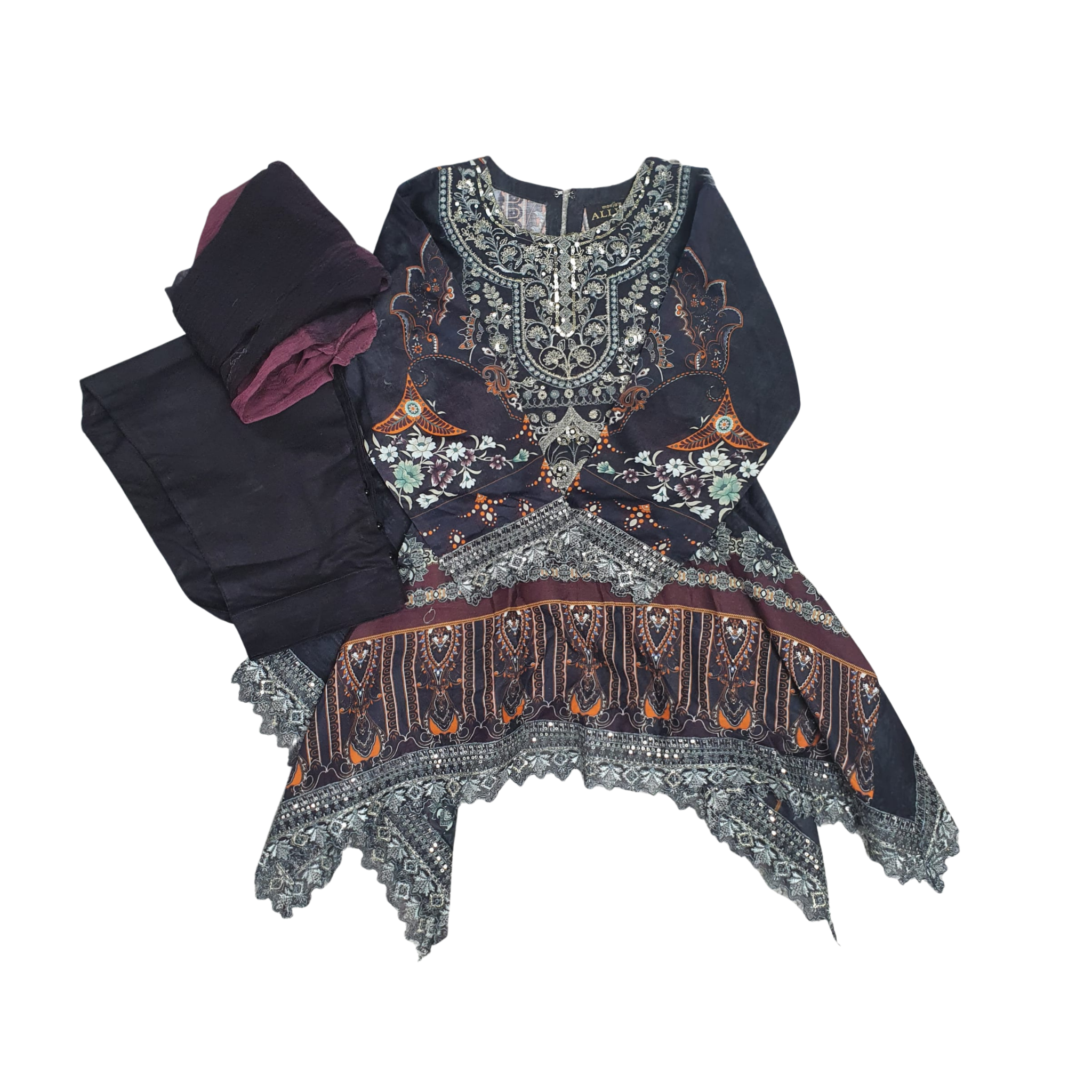 Black point tail Allys 3 piece (mother-daughter)