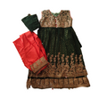 Trouser Suit (11-12 yrs) Dark Green and Red