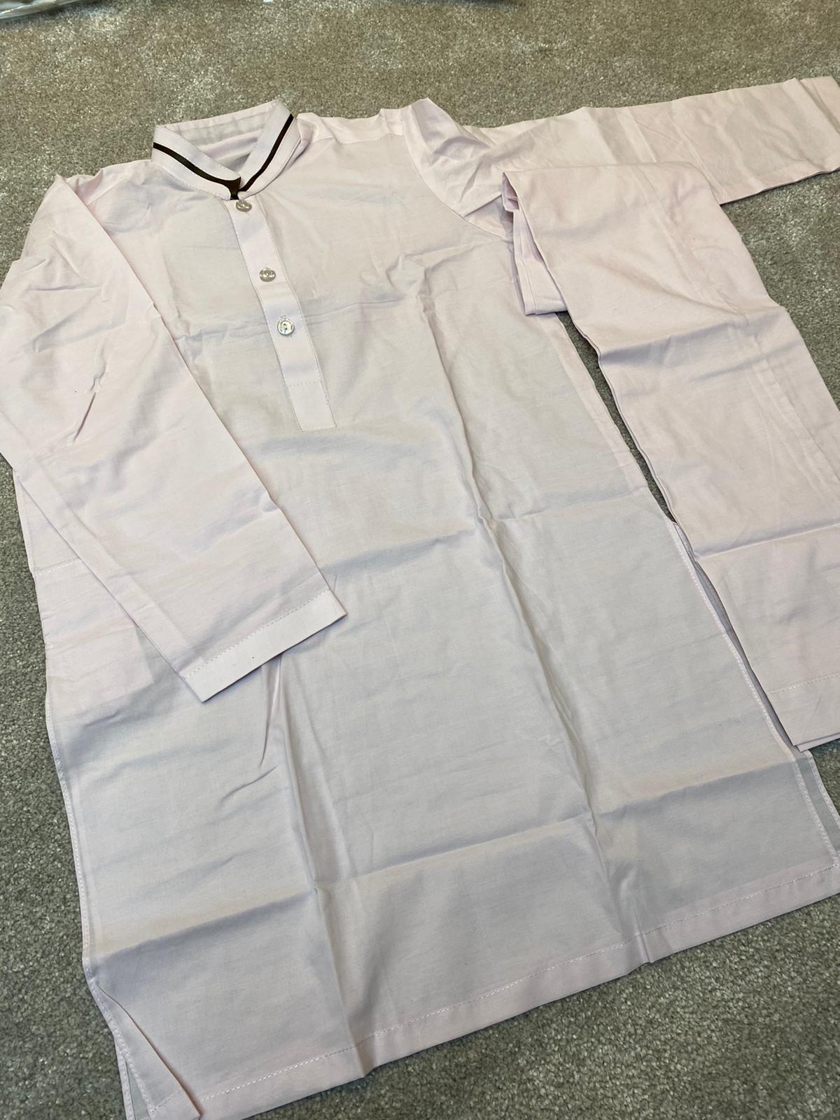 Boys Light Pink Shalwar Kameez