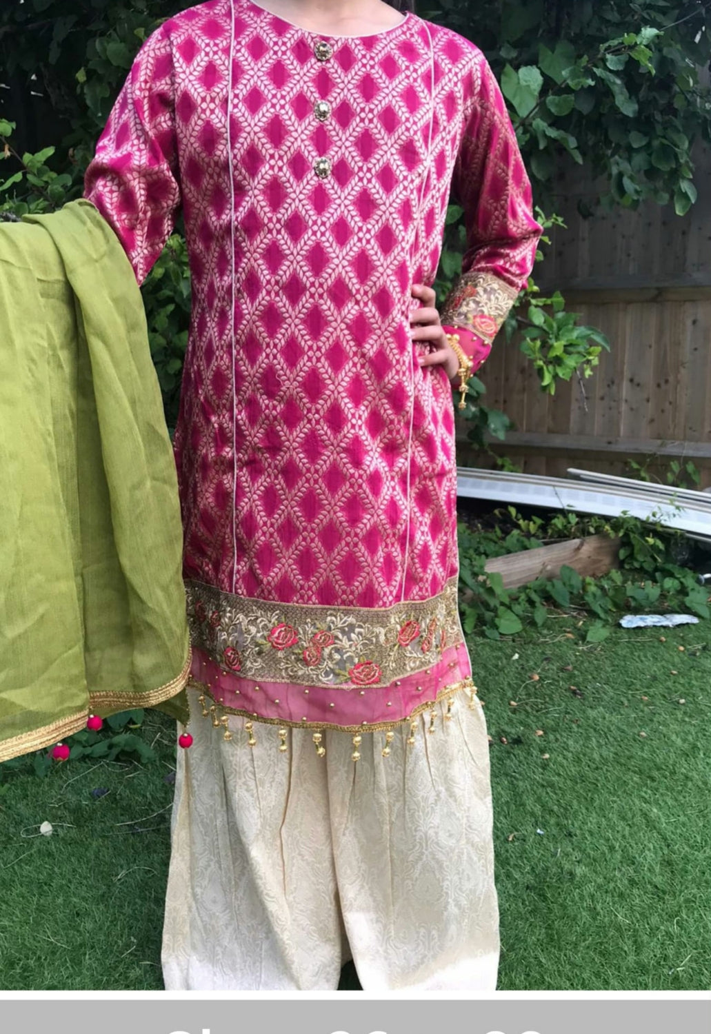 Mona by Allys 3-piece gharara (6-7 yrs)
