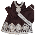 Brown 3 piece gharara (6 years)