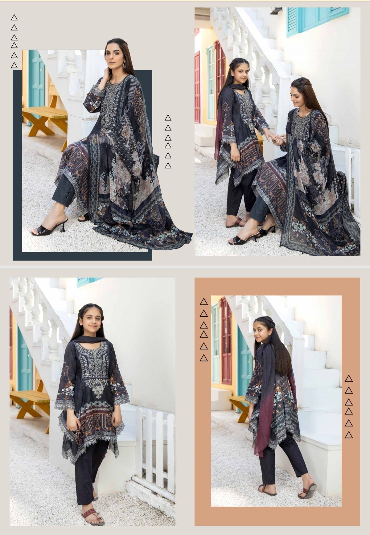 Black point tail Allys 3 piece (mother-daughter)