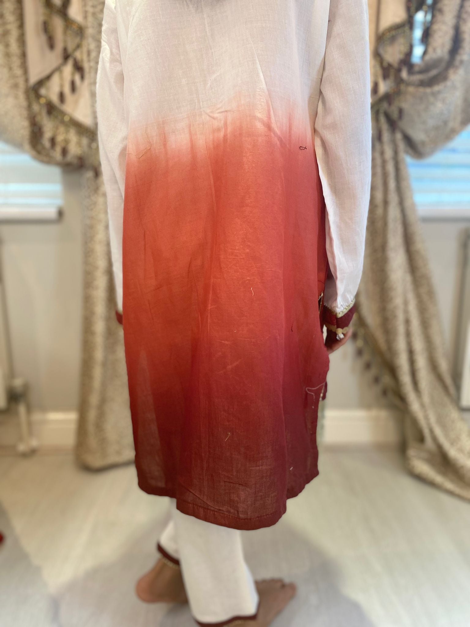 Red/White Ombre - 14-15 years