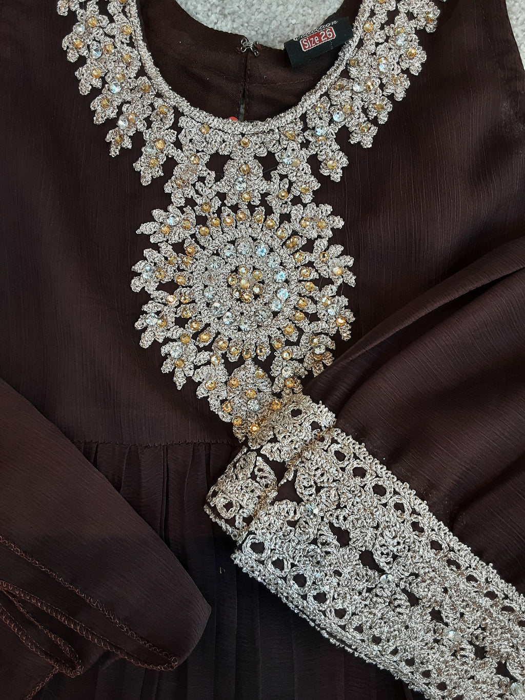 Brown 3 piece gharara (6 years)