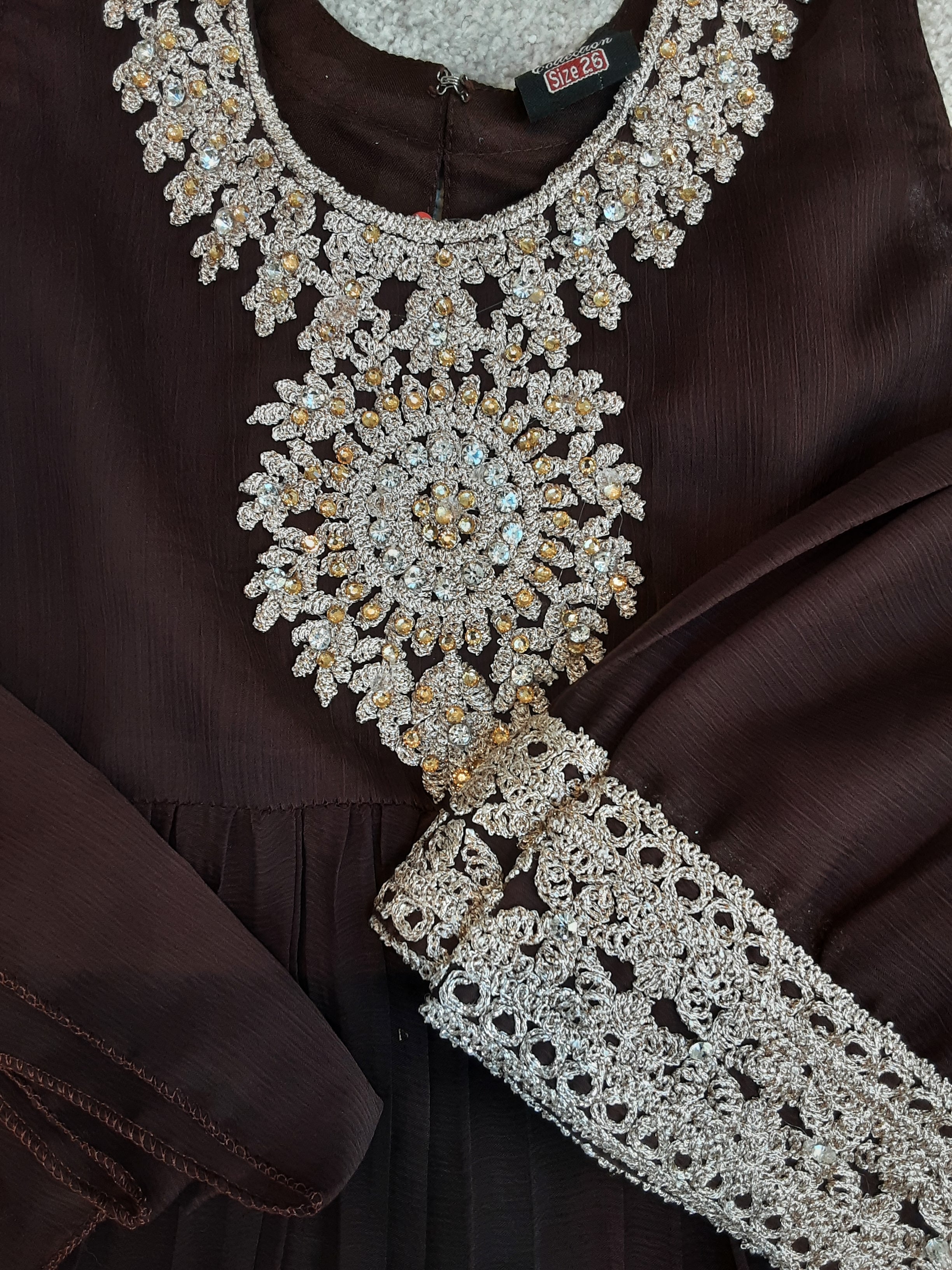 Brown 3 piece gharara (6 years)
