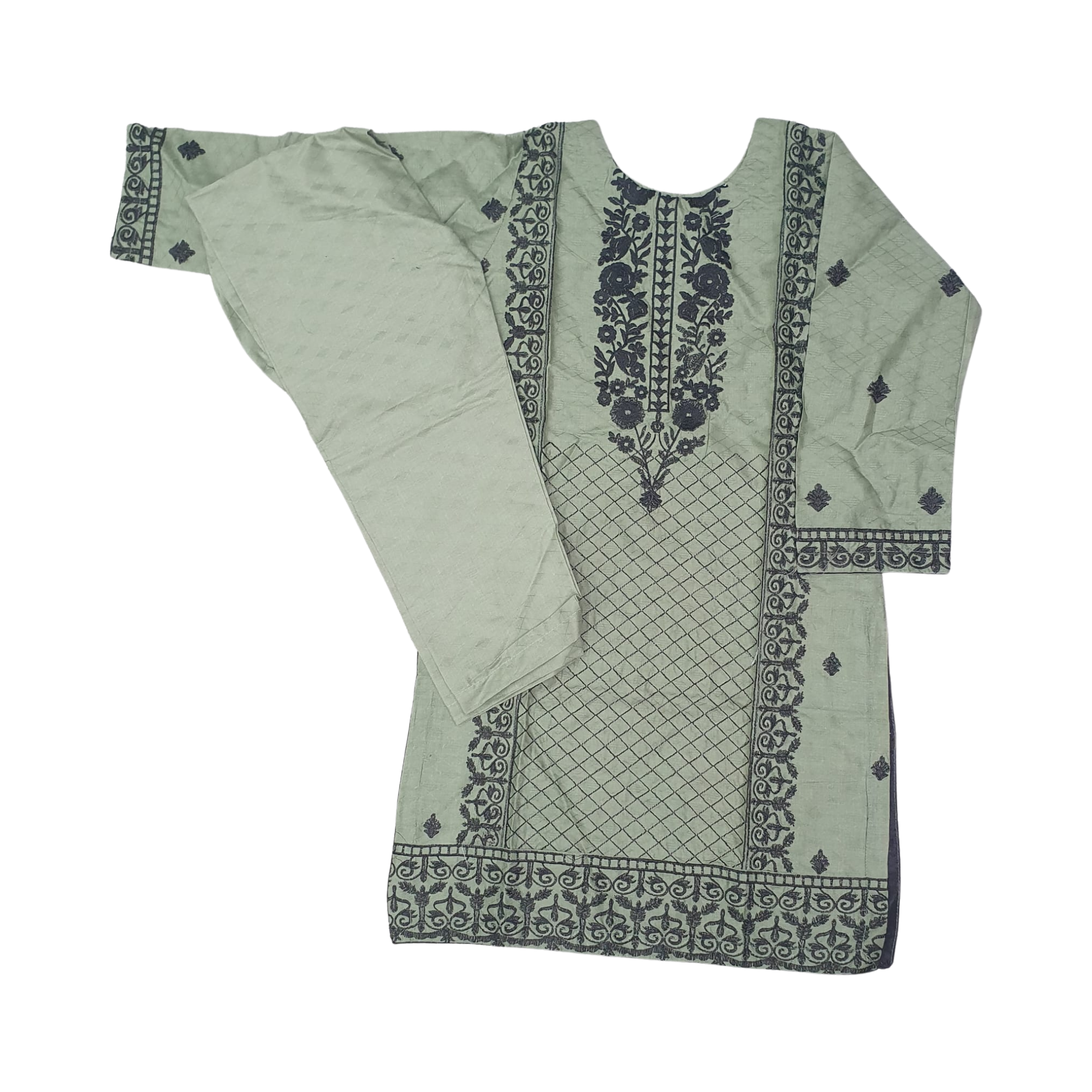 Green Cotton 2 Piece