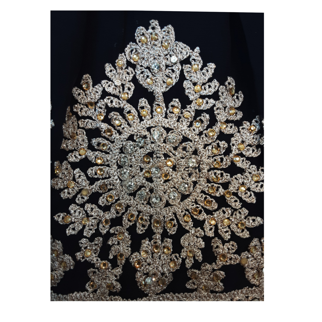 Navy blue gharara (6-13 years)
