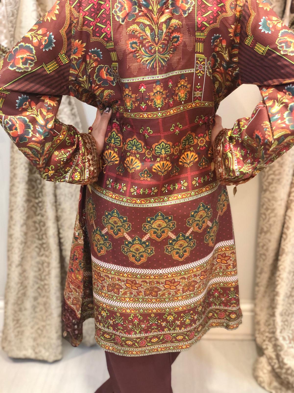 3 piece red winter cotton (10-14 years)