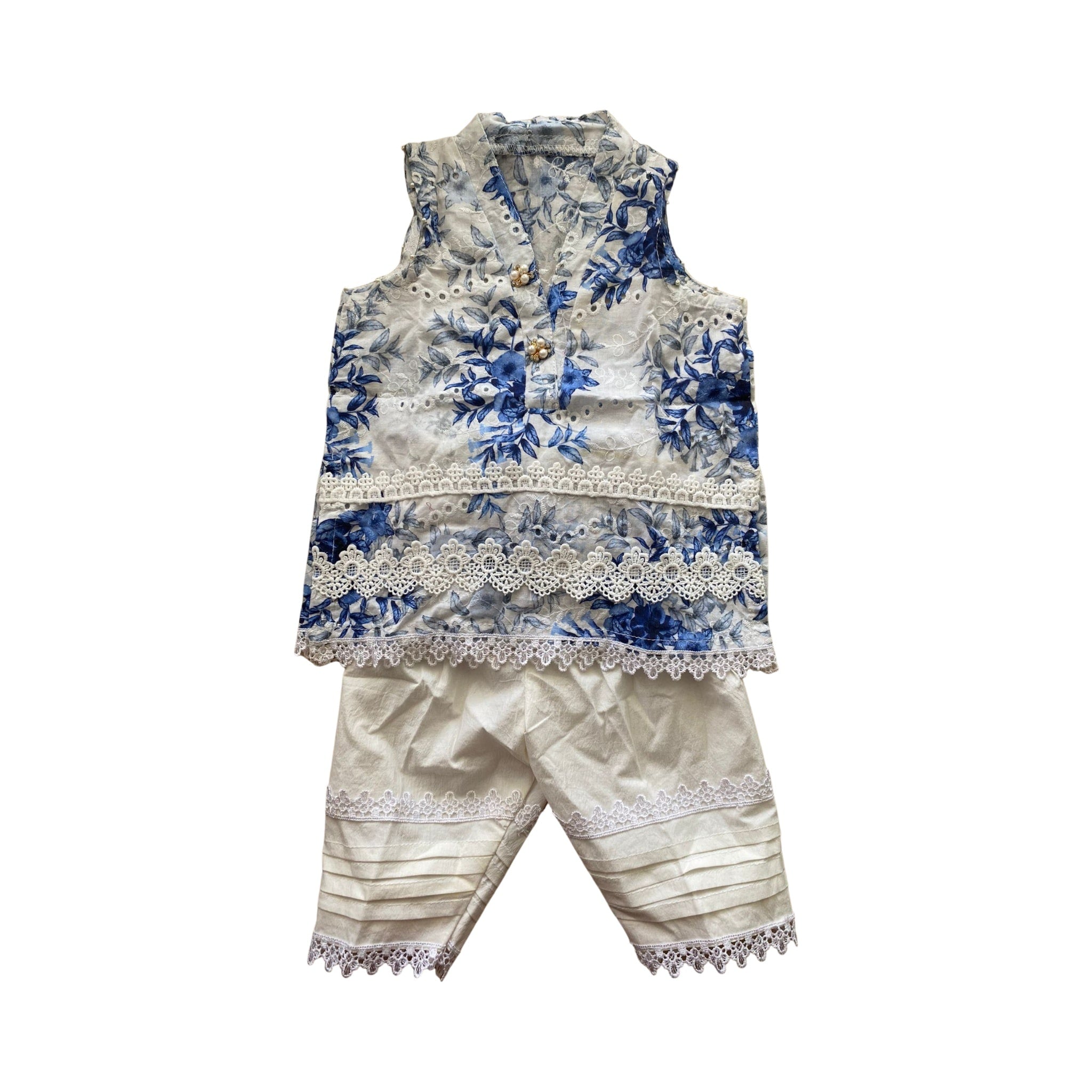 Blue Floral 2 Piece