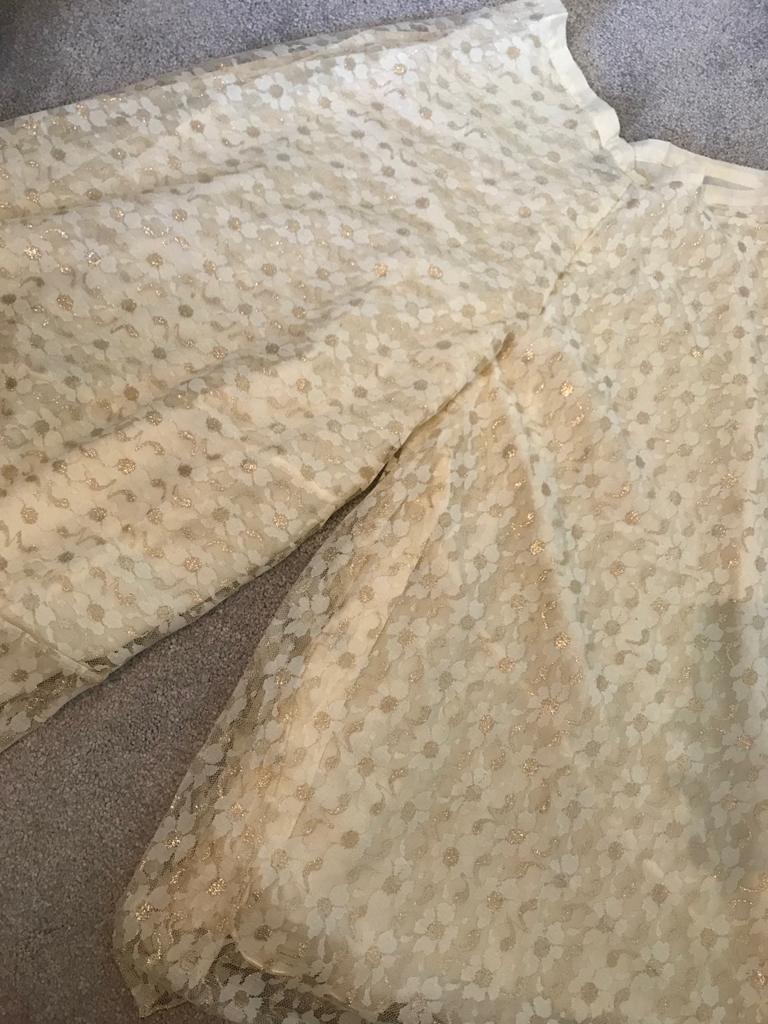 Gold and Cream Net Bottoms