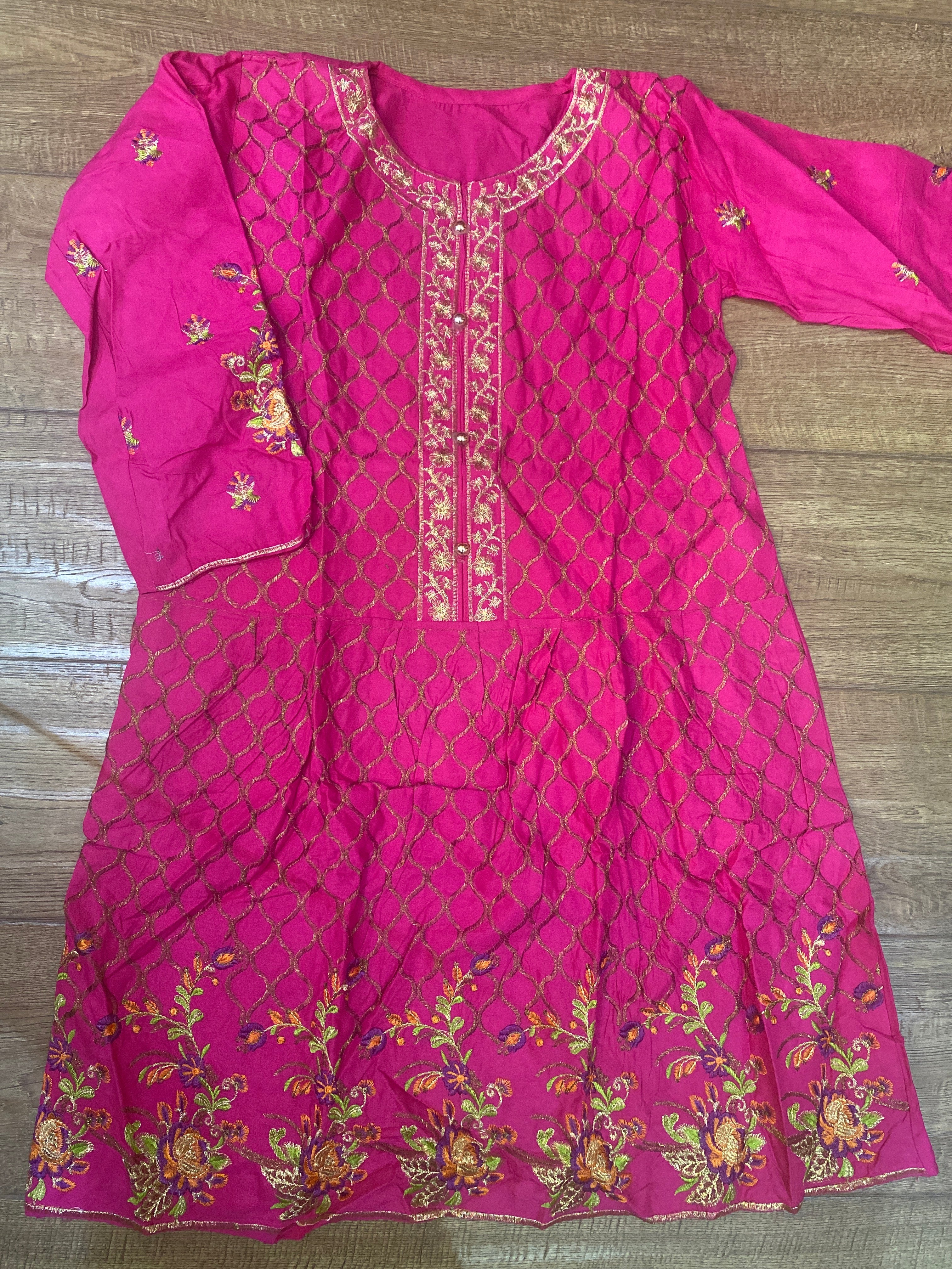 Pink A-line kurta (adult small)