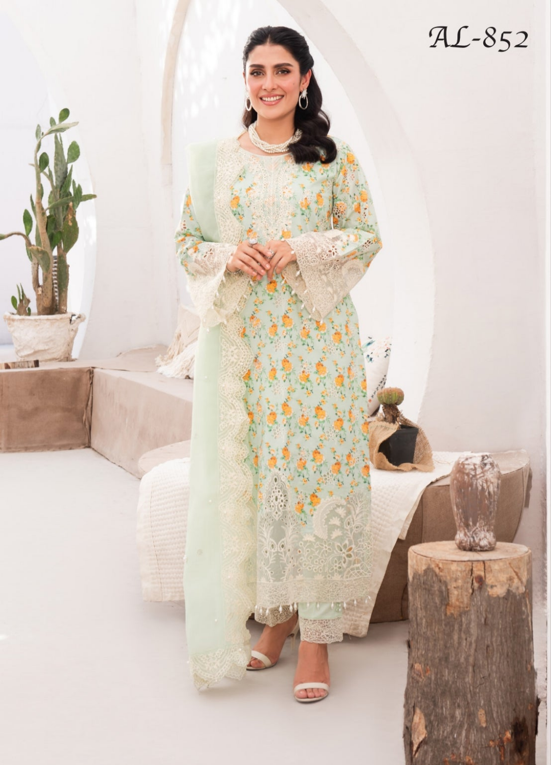 Allys green floral (5/6 yrs - Adult XL)
