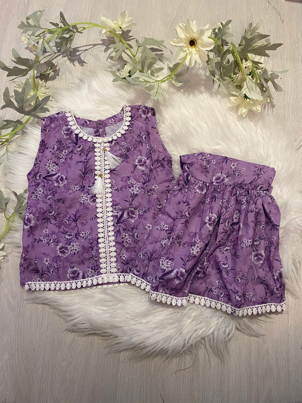 Purple gharara co-ord (4 years)