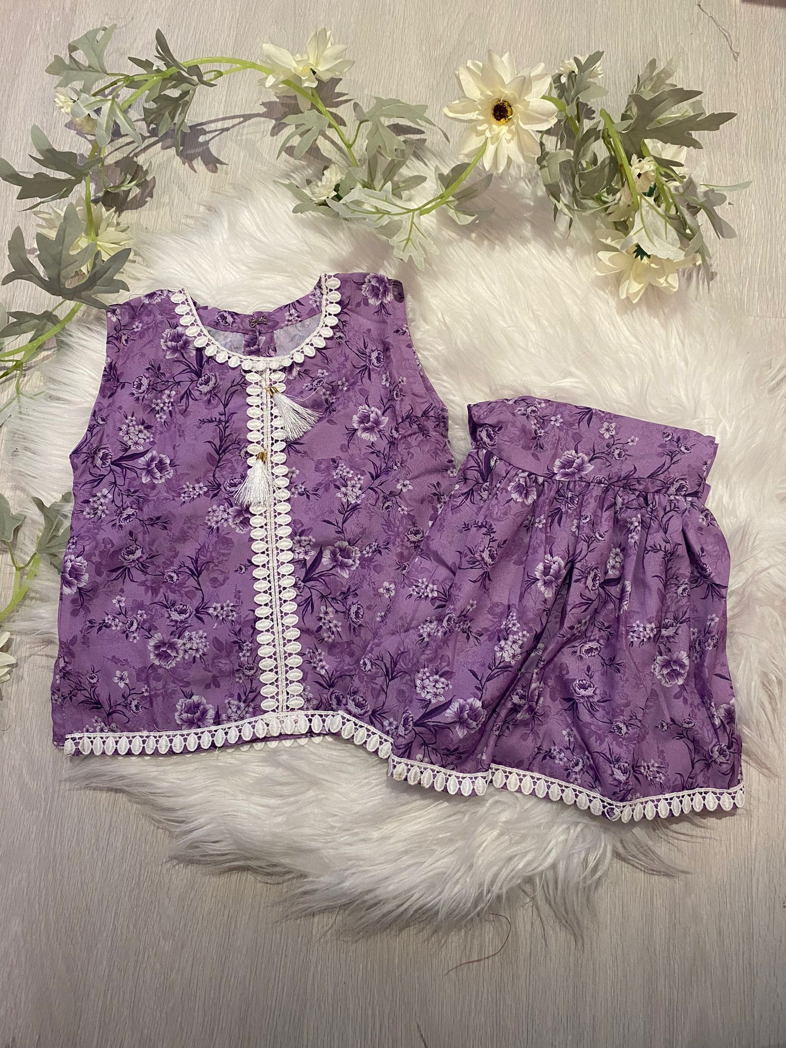 Purple gharara co-ord (4 years)