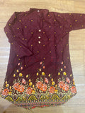 Maroon kurta 8-9 years