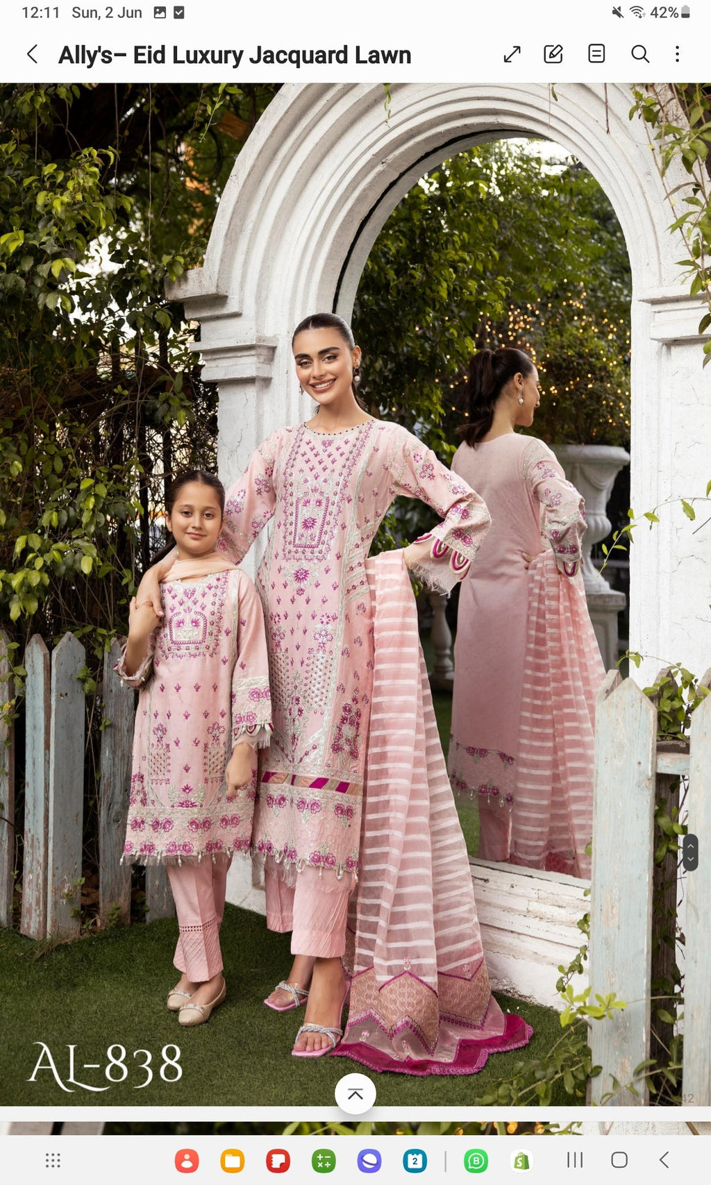 Allys light pink 3-piece (5/6 yrs - Adult XL)