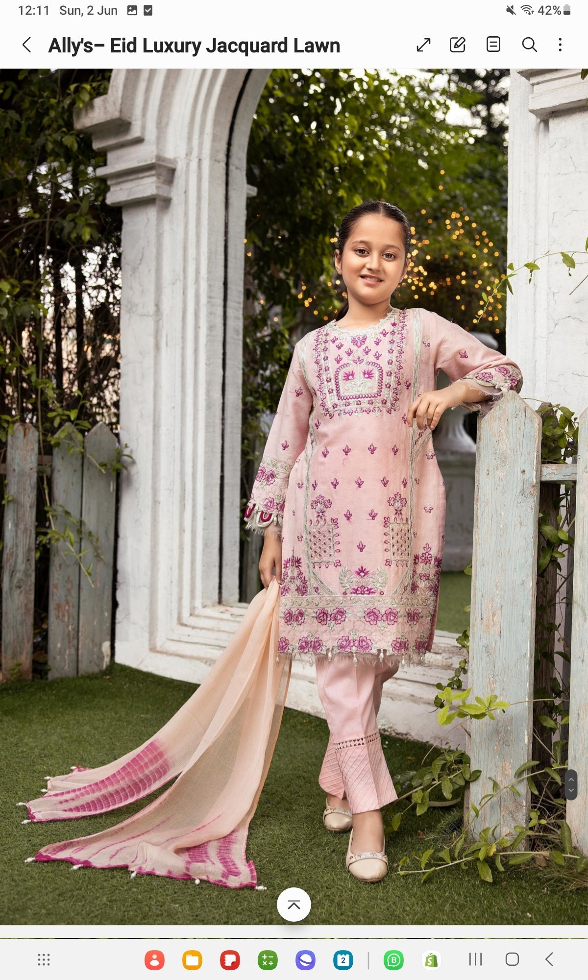 Allys light pink 3-piece (5/6 yrs - Adult XL)