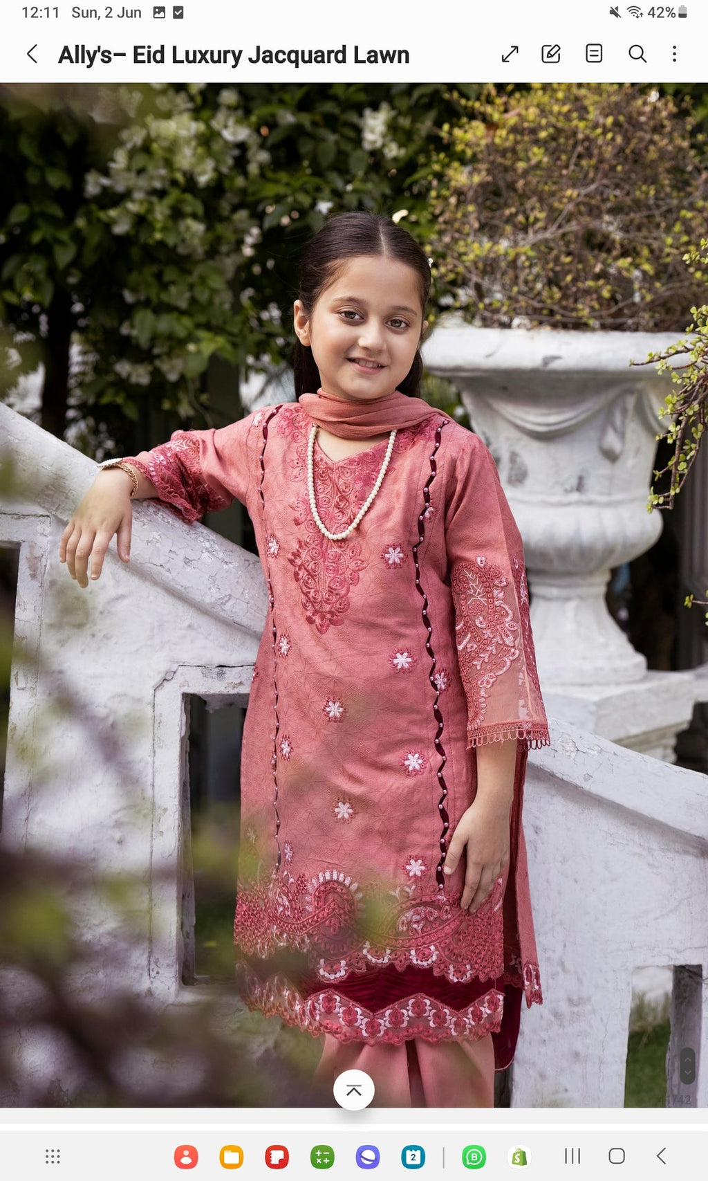 Allys Dark Rose 3- piece (5/6 yrs - Adult XL)
