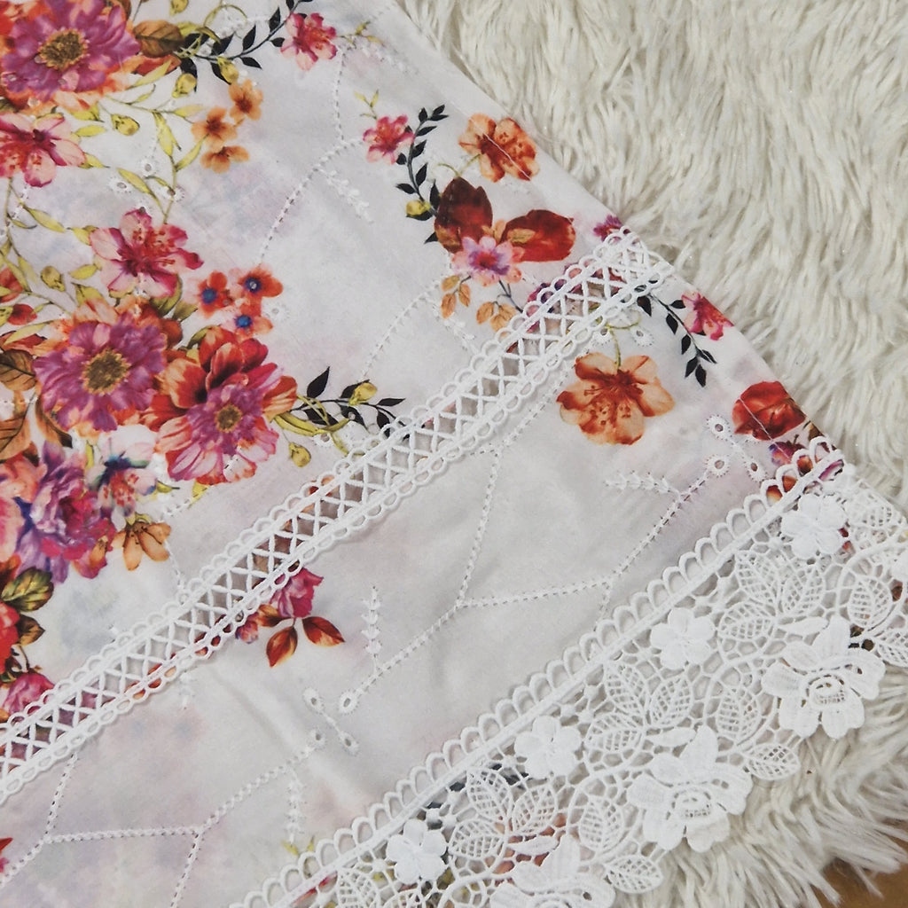 Mother daughter- Pink and burgundy floral chiken (0-XXL)