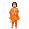 Orange frock with trousers (0-3 months to 4 years)