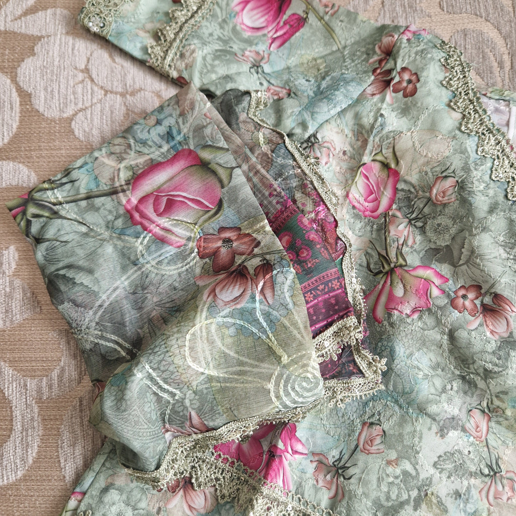 💚🩷 Noor Mint Floral (0-3 months to XXL)