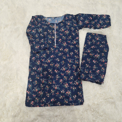 7-8 years 2 piece lawn cotton