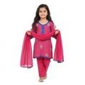 Hot pink with trousers 0-3 months to 15-16 years)