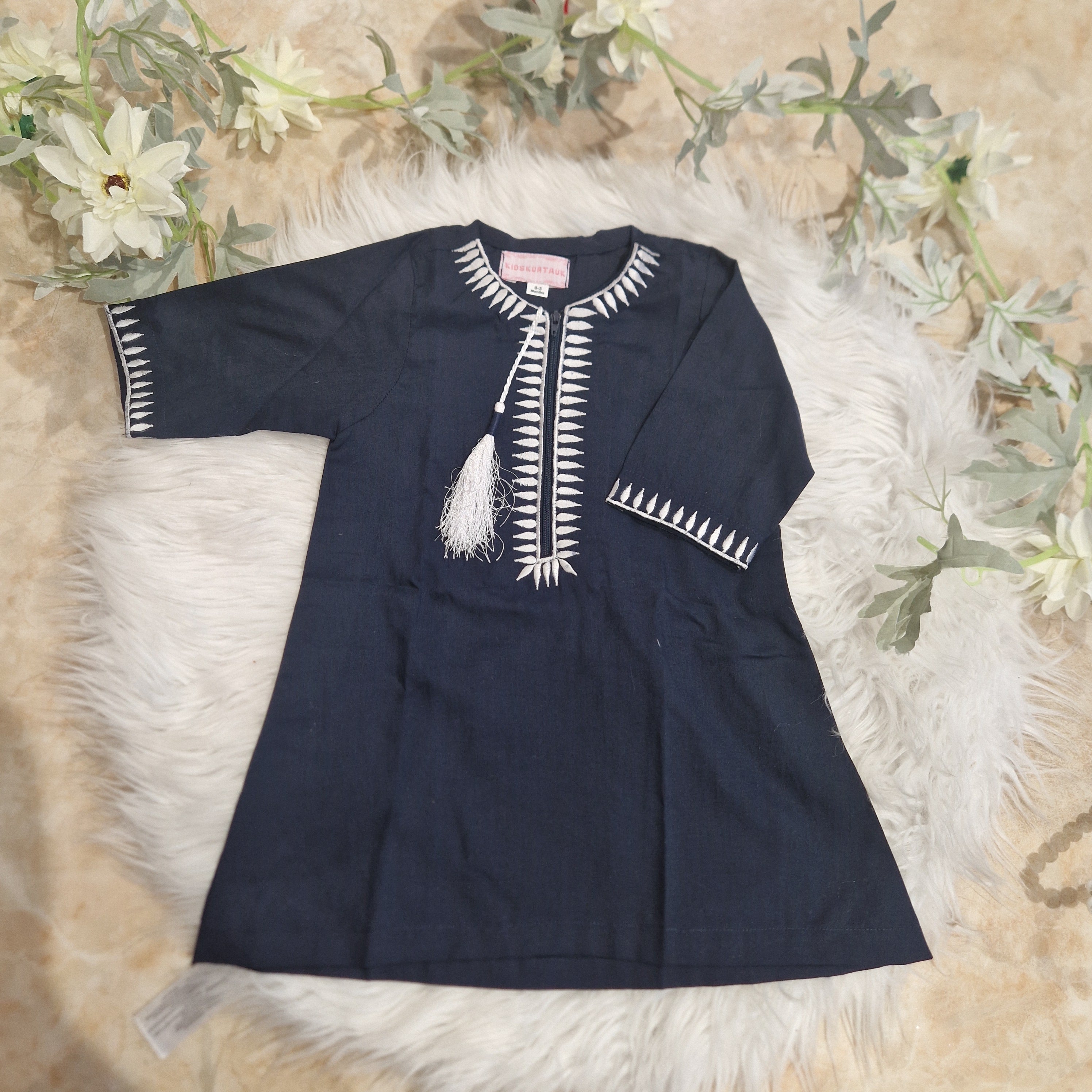 NAVY THOBE/JUBBA 💙 (0-3 months to Adult XXXL) with rompers version 3-6 and 6-9 months