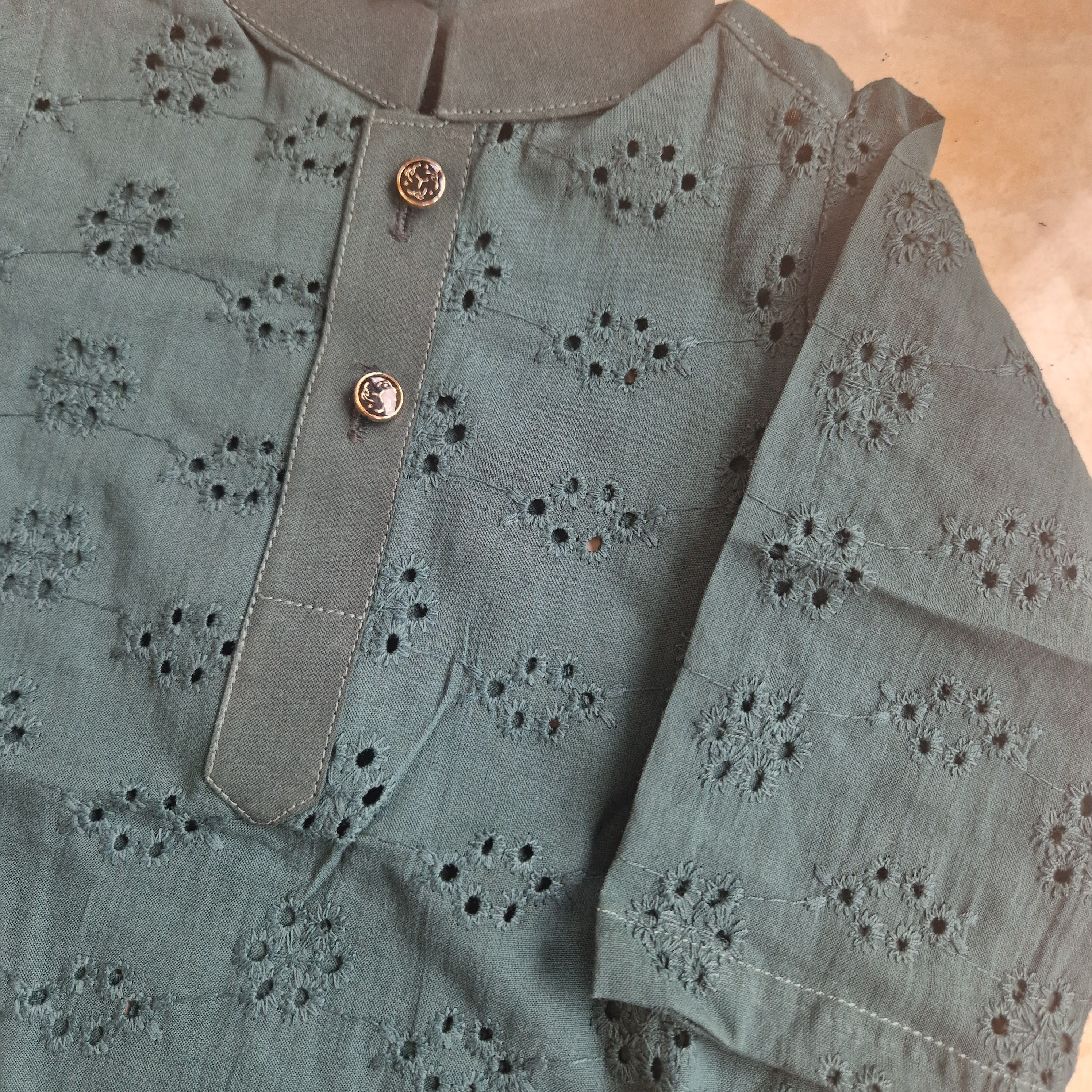 Emerald Green shalwar kameez (0-3 months to Adult XXL)