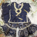 Navy gharara(0-3 months -4 years)