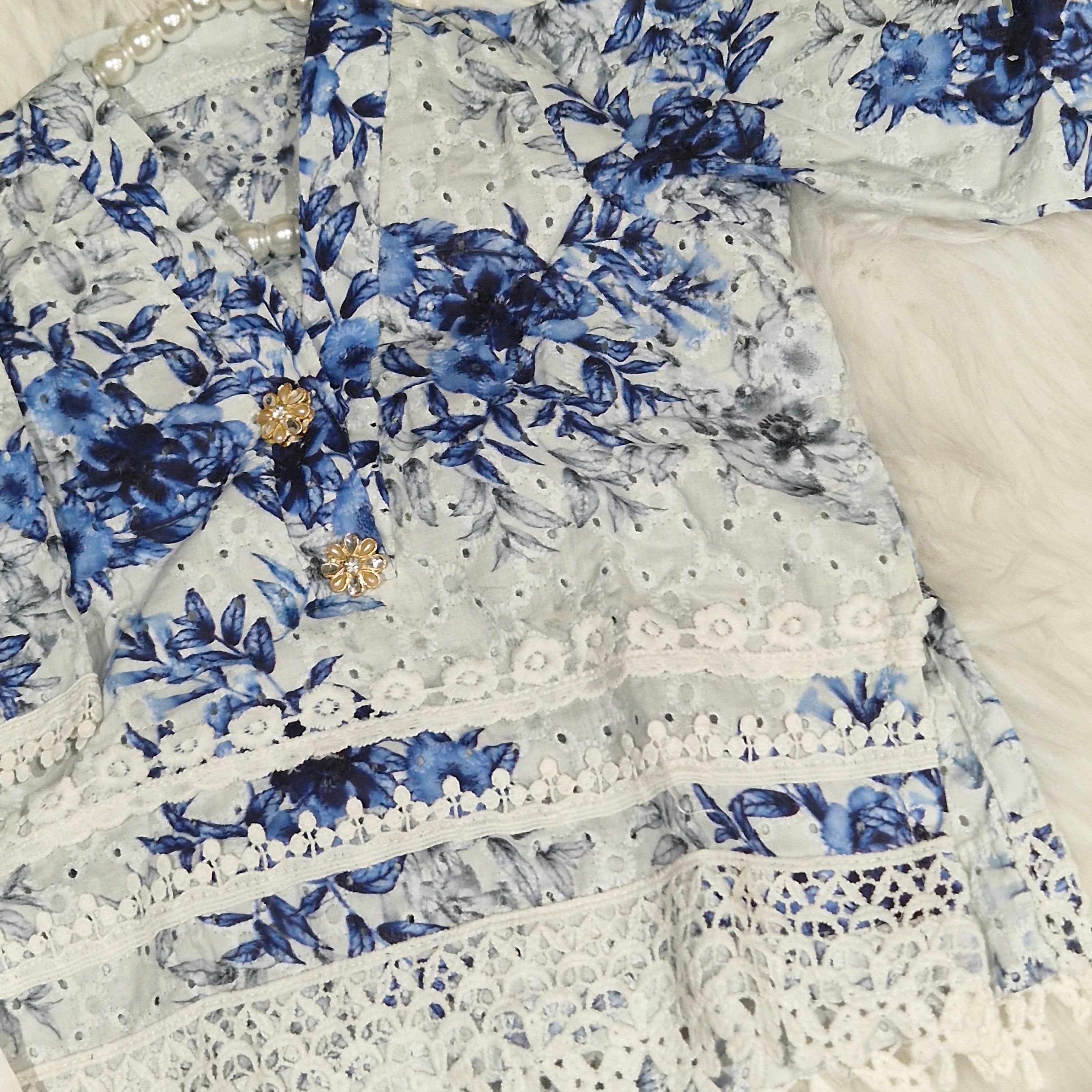 Blue Floral 2 Piece