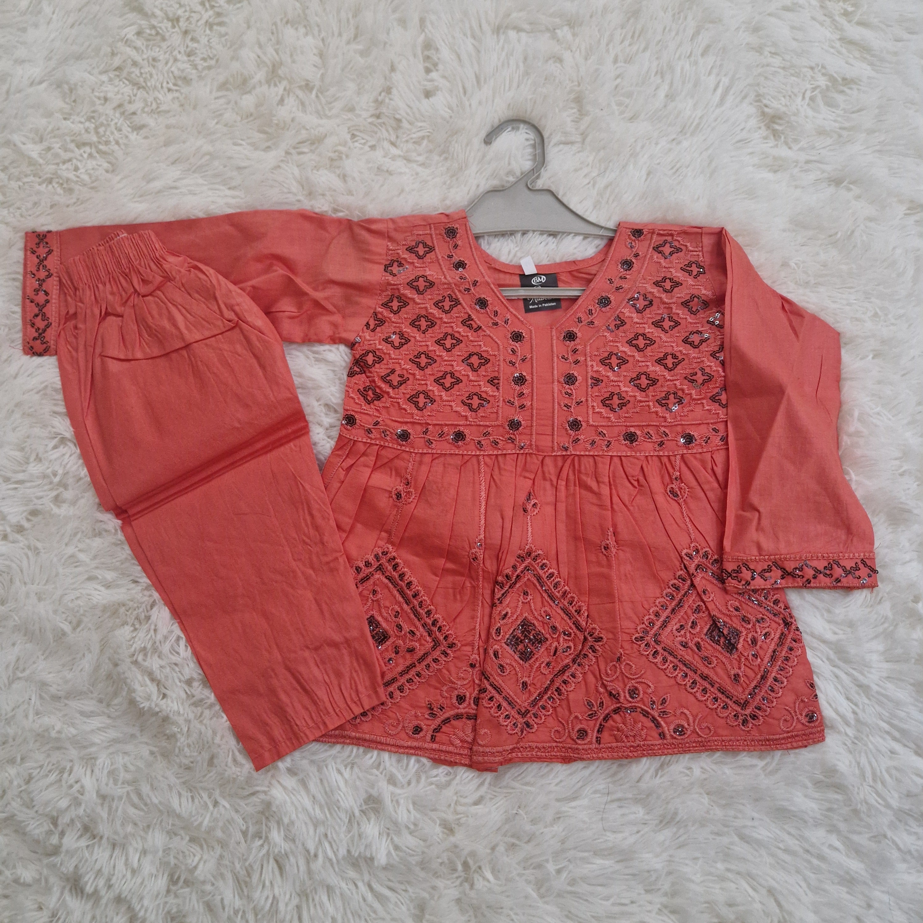 Dusky peach 2-piece (6 months to 3 years)