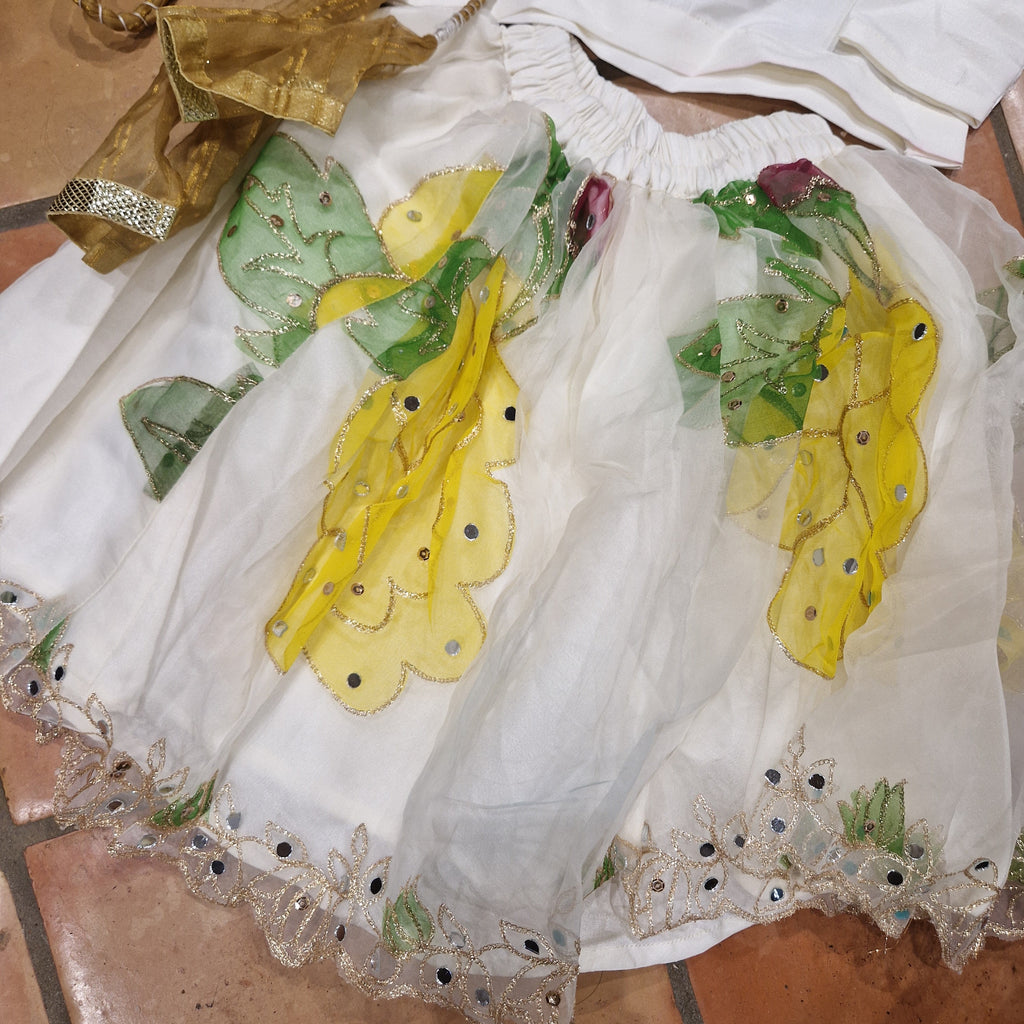 Silk top and organza skirt (1-2 years)