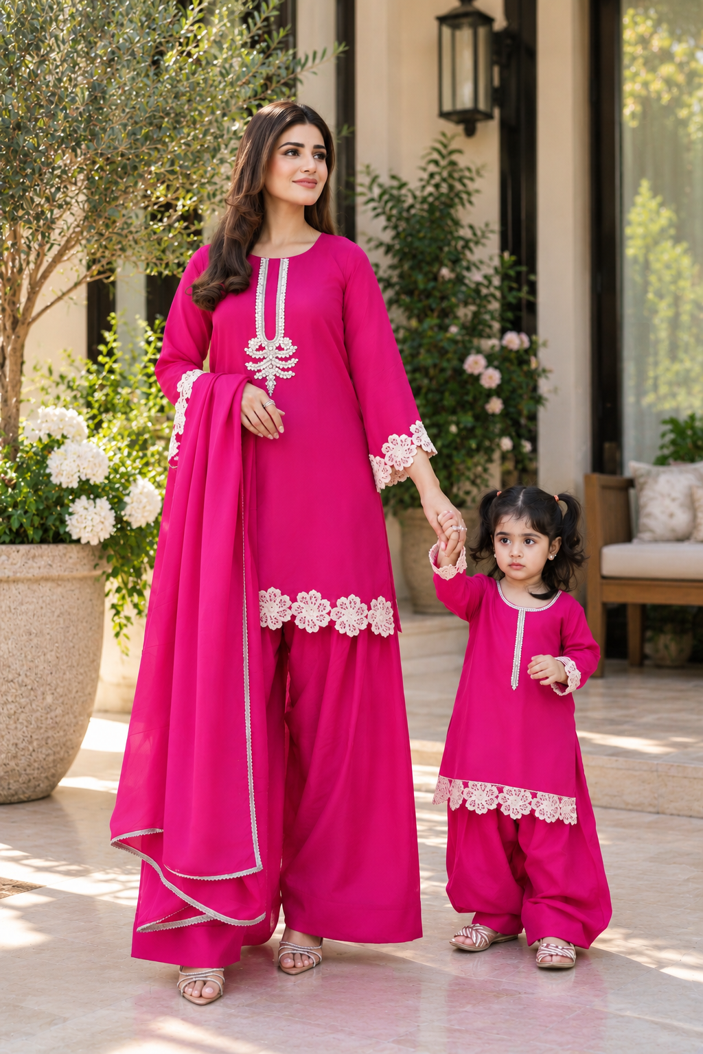 Sharnee Hot Pink 💖(0-3 months to Adult XXXL)