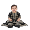 Black embroidered gharara (3months to 4 years)