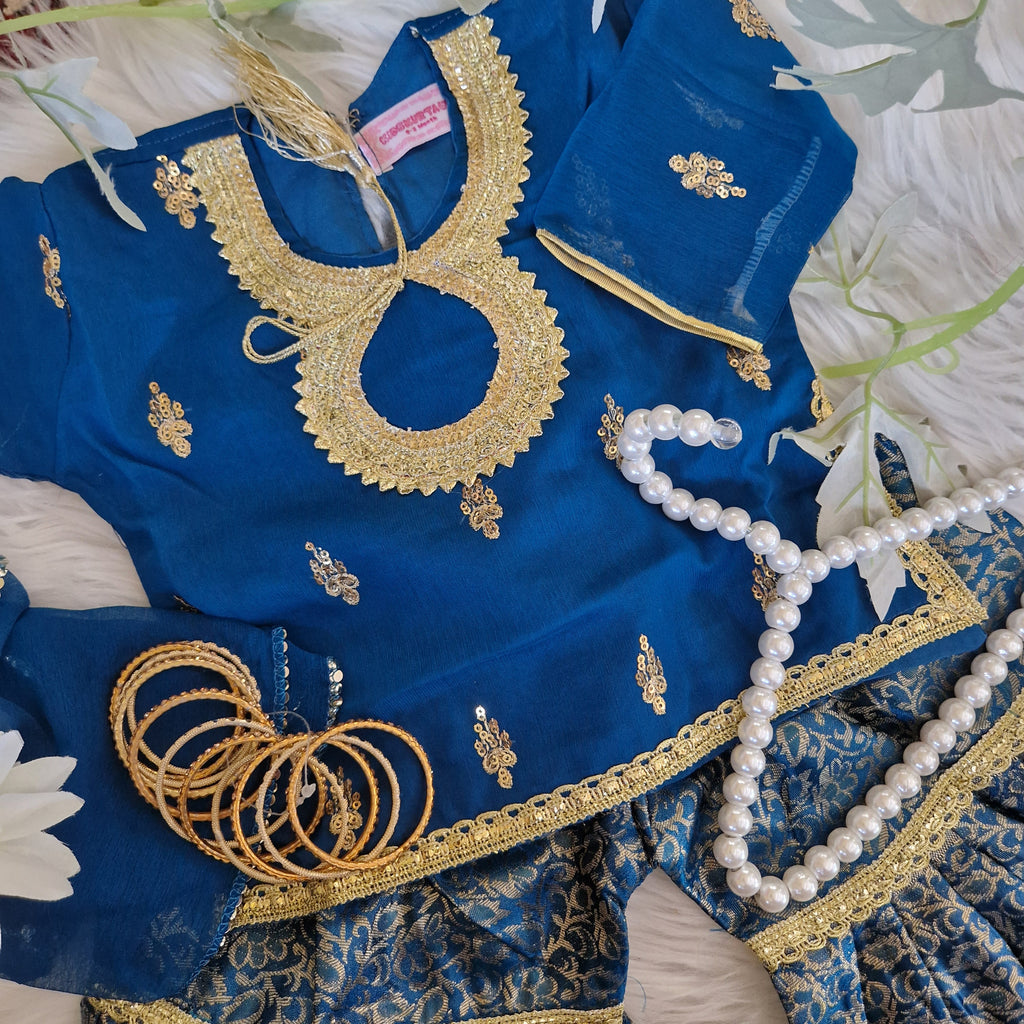 Teal gharara (0-3 months to 4-5 years)