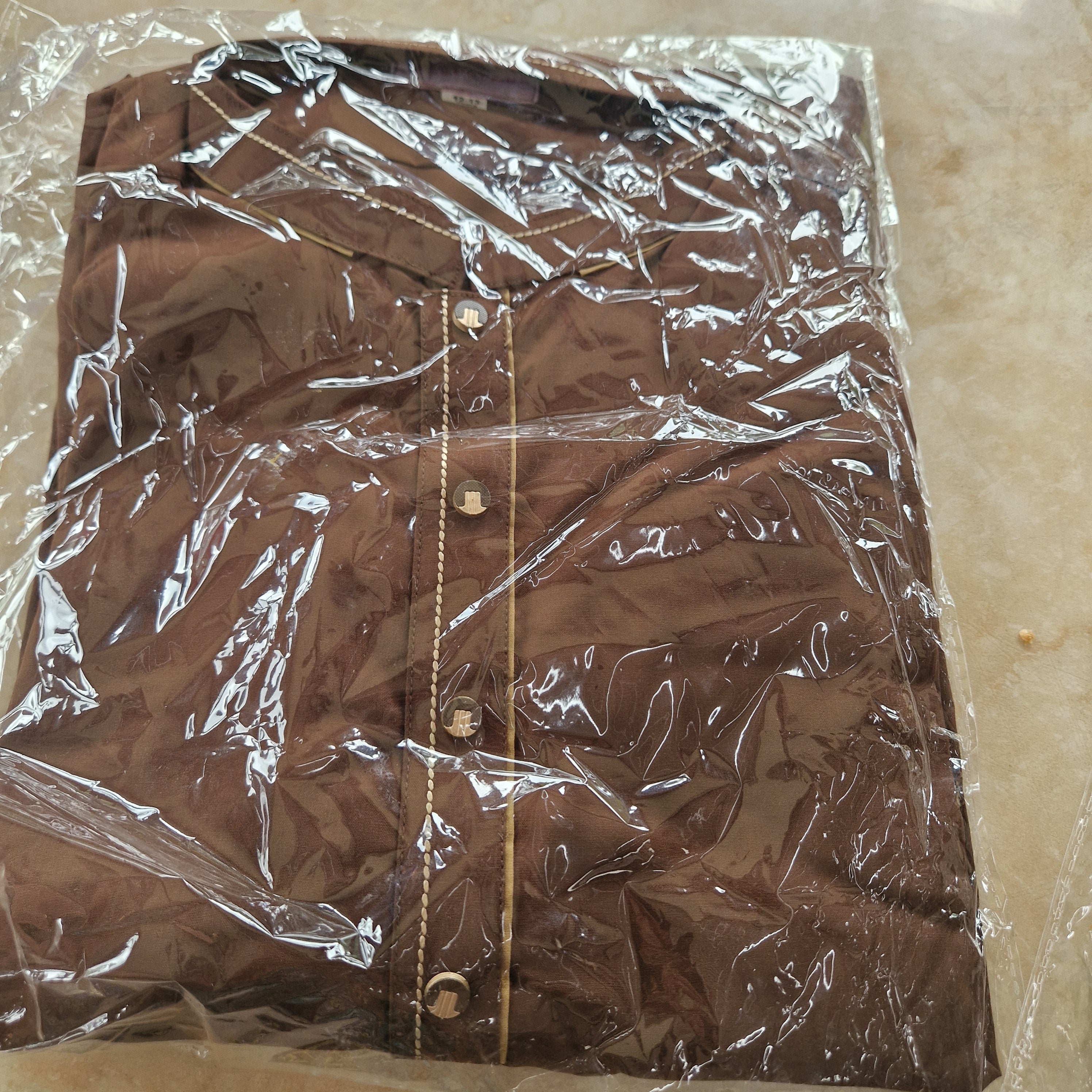 Brown boys and men's shalwar kameez