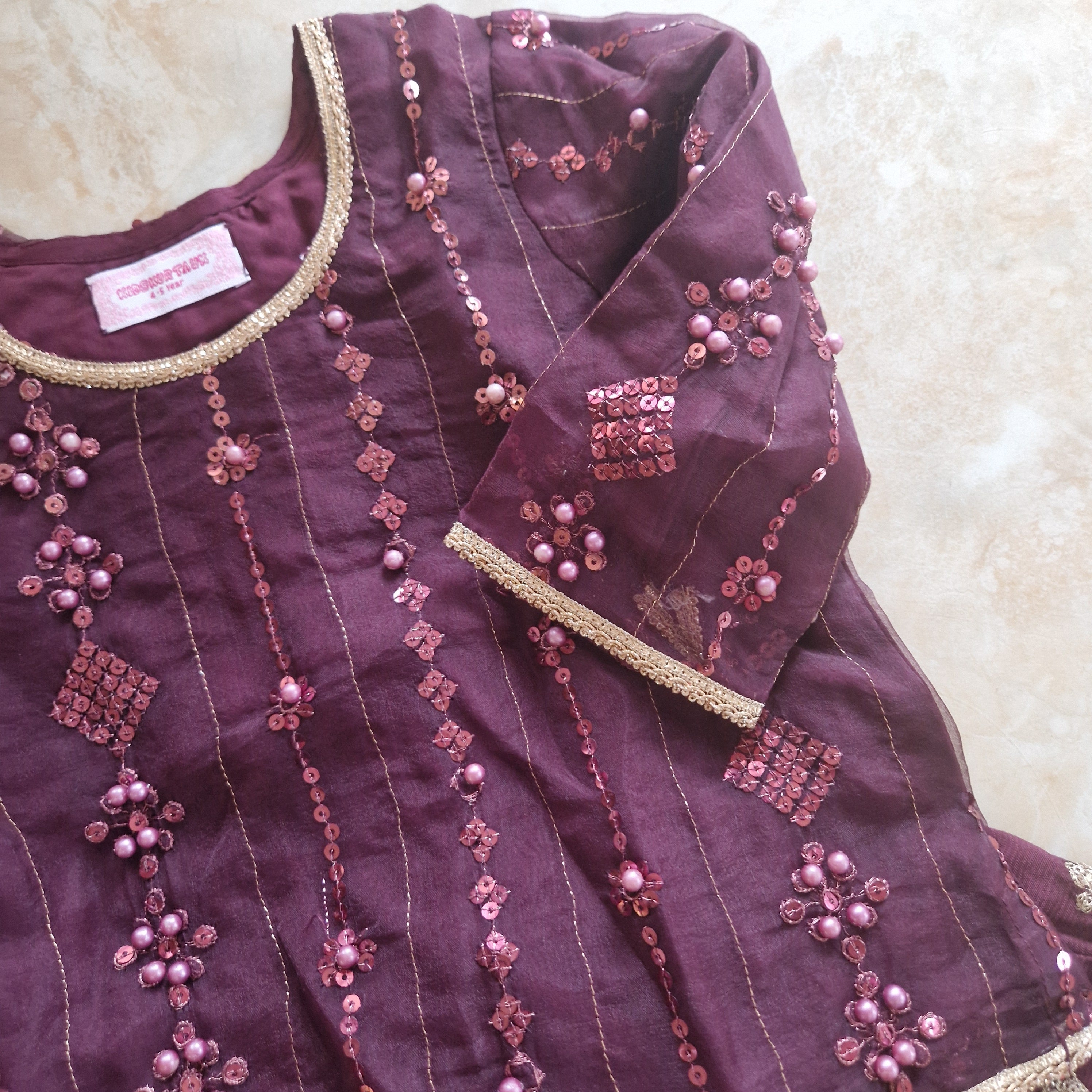 Plum organza (4 and 5 years)