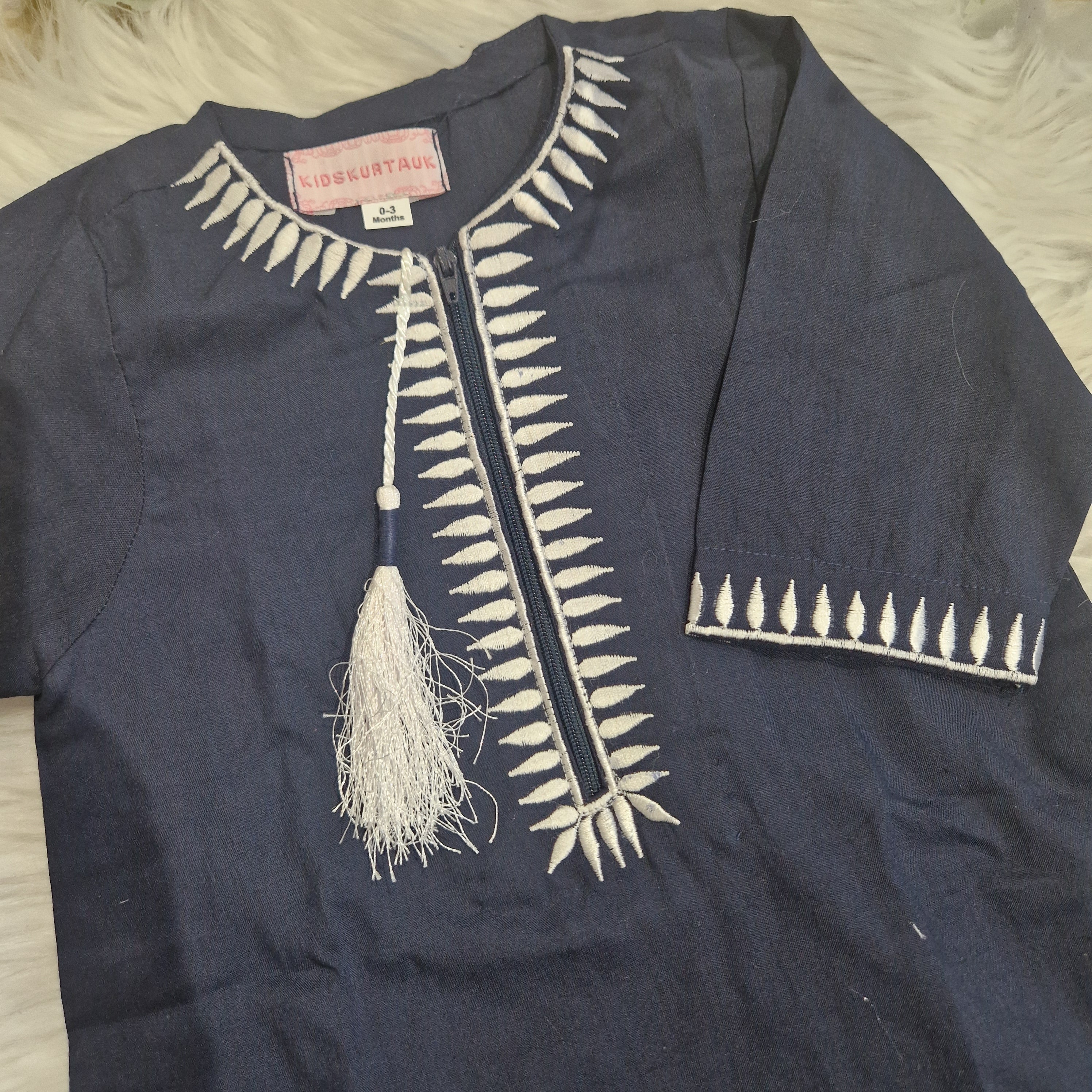 NAVY THOBE/JUBBA 💙 (0-3 months to Adult XXXL) with rompers version 3-6 and 6-9 months