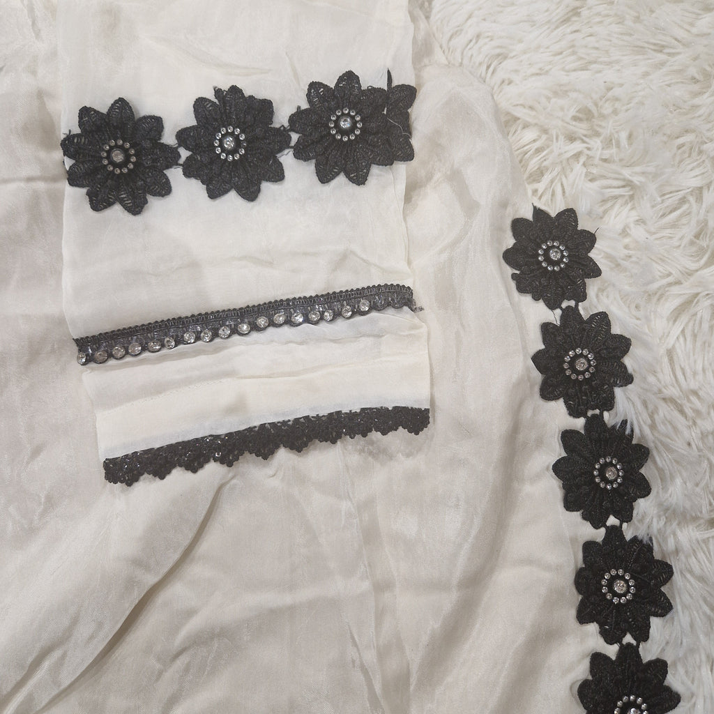 Mother Daughter- Russian silk cream and black (0-3 months to XXL)
