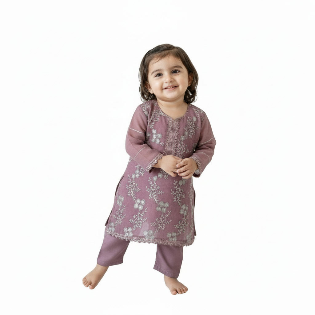 Mother Daughter- Mauve sequinned (0-3 months to 2-3 years)(Mum XS to XL)
