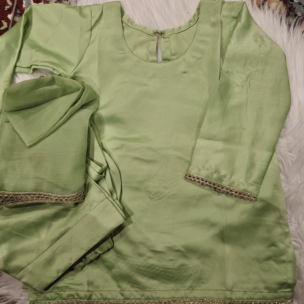 Green with shalwar ( 0-3 months, 3-4yrs)