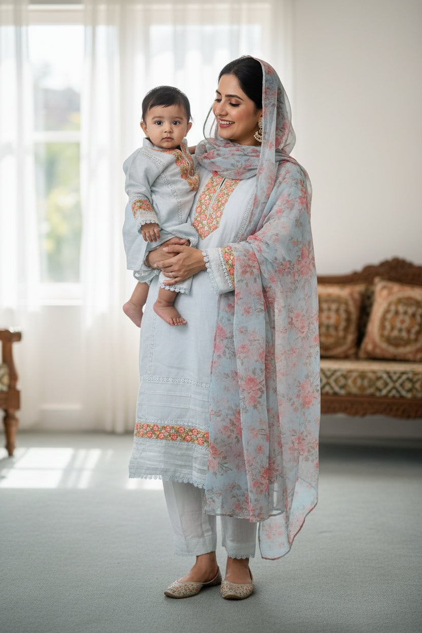 Aqua mother daughter (0 months-adult XXXL)