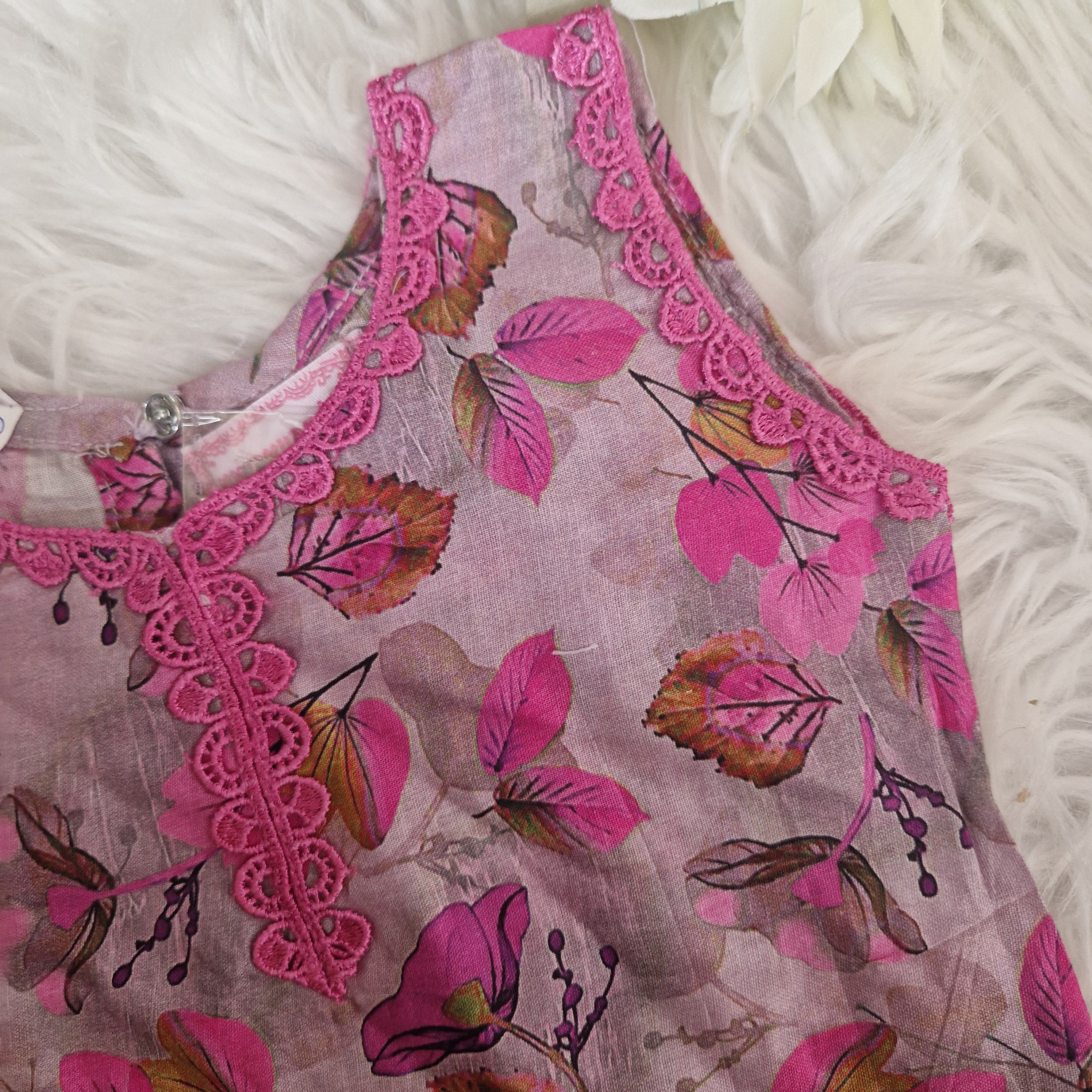 Purple lawn cotton (newborn to 3 years)