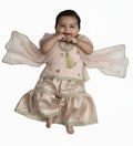 Light pink gharara (0-3 months to 4-5 years)